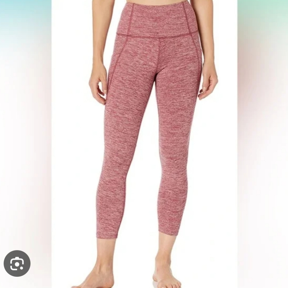 PINK Victoria's Secret Marled Red Leggings